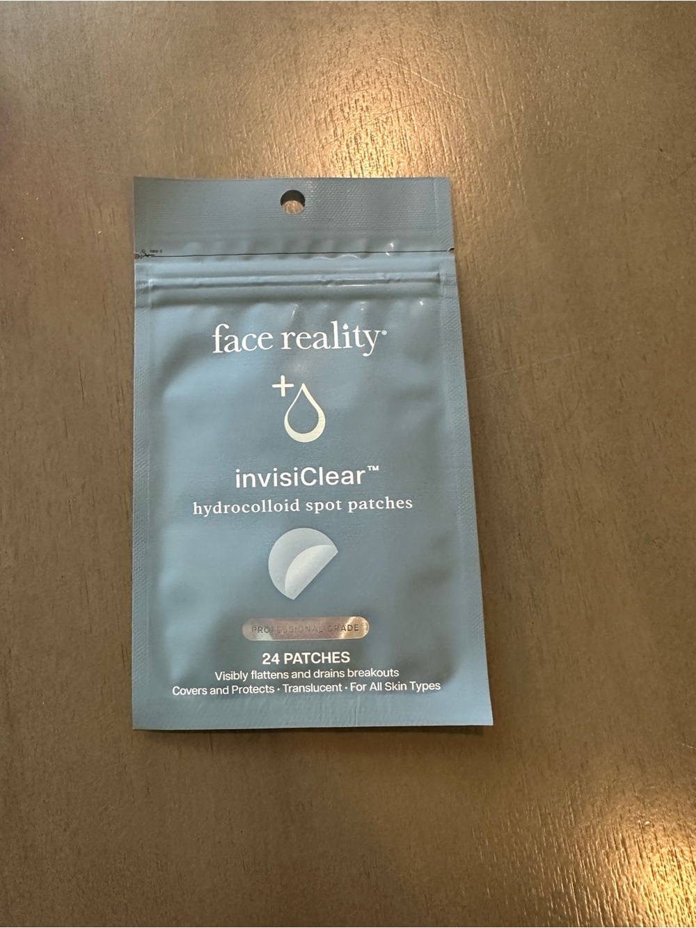 Face Reality invisiClear Hydrocolloid Spot Patches — Light Blue